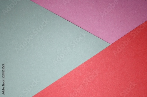 Pink red papers design creative simple flat view background