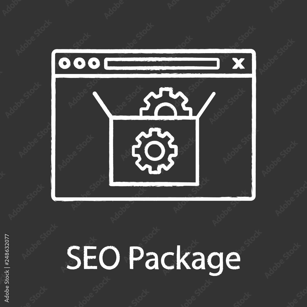SEO packages chalk icon SEO packages chalk icon