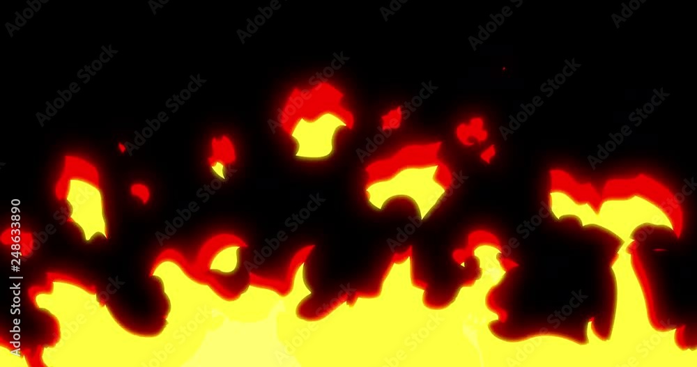 05 - Cartoon Fire 2D Animation / 2D Animation Cartoon Fire 4k of Raging Flames 05 - Cartoon Fire 2D Animation / 2D Animation Cartoon Fire 4k of Raging Flames