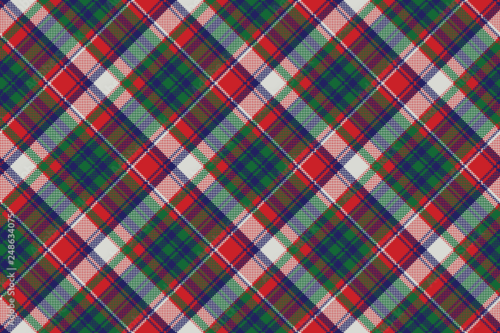 Celtic check pixel plaid seamless pattern Celtic check pixel plaid seamless pattern