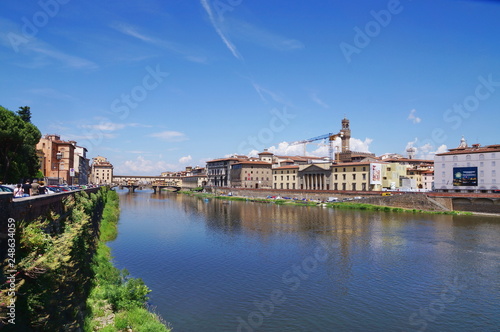 Ponte Vecchio seen from Ponte alle Grazie, Florence, Italy © sansa55