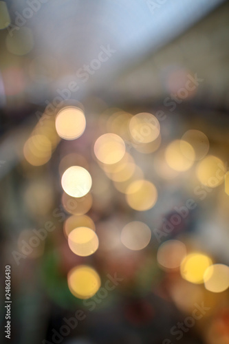 Bokeh in the mall as an abstract background © schankz