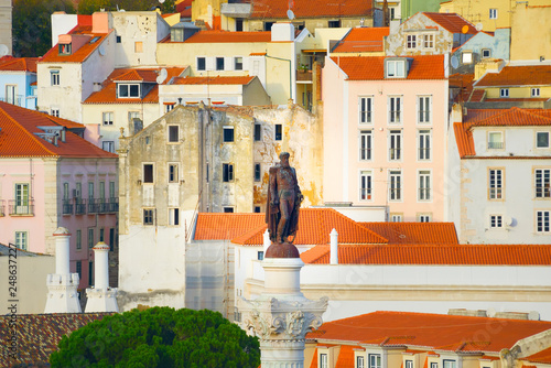 Monument king Pedro IV Lisbon