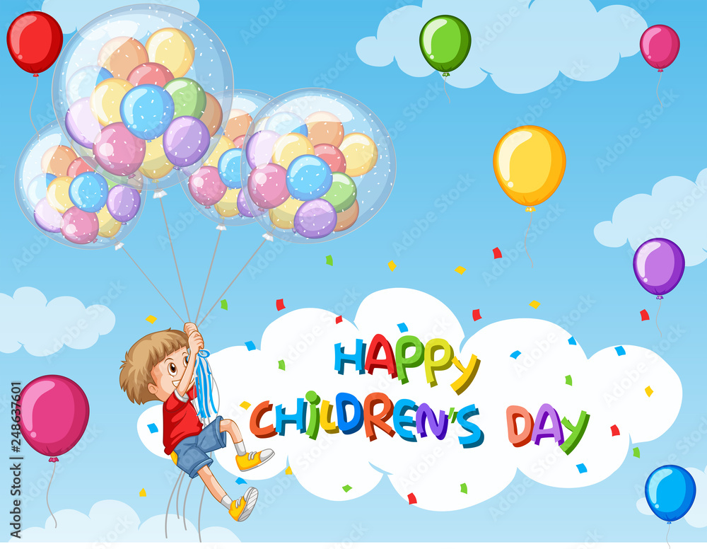 Happy children's day background Happy children's day background