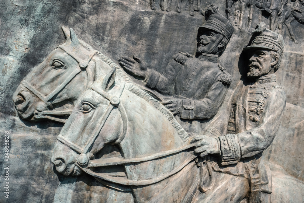 horse sculpture statue monument stone