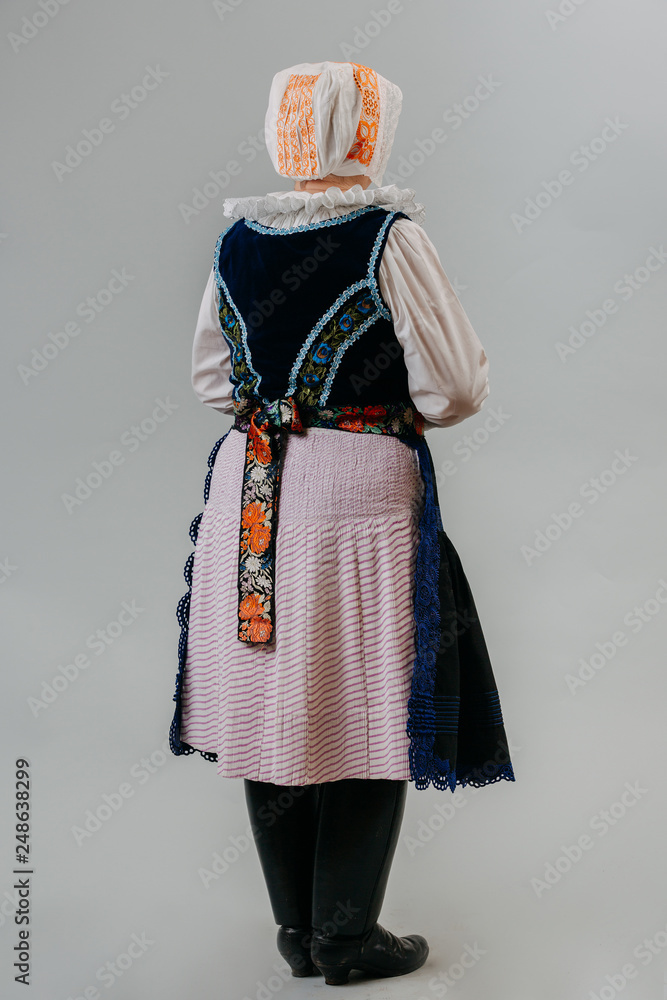 Traditional Slovak Folklore Costume