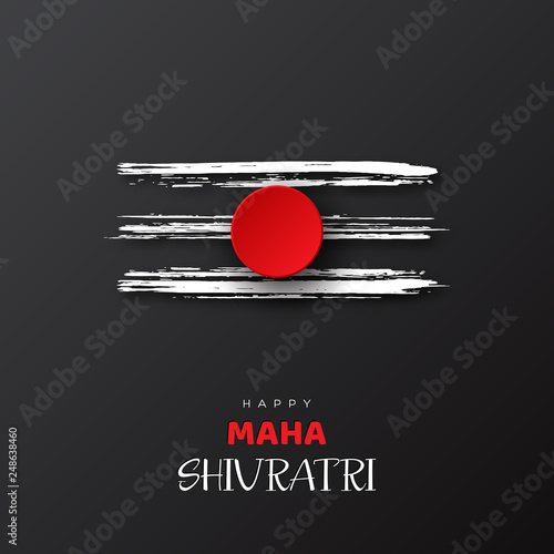 Greeting card for Hindu festival Maha Shivratri.