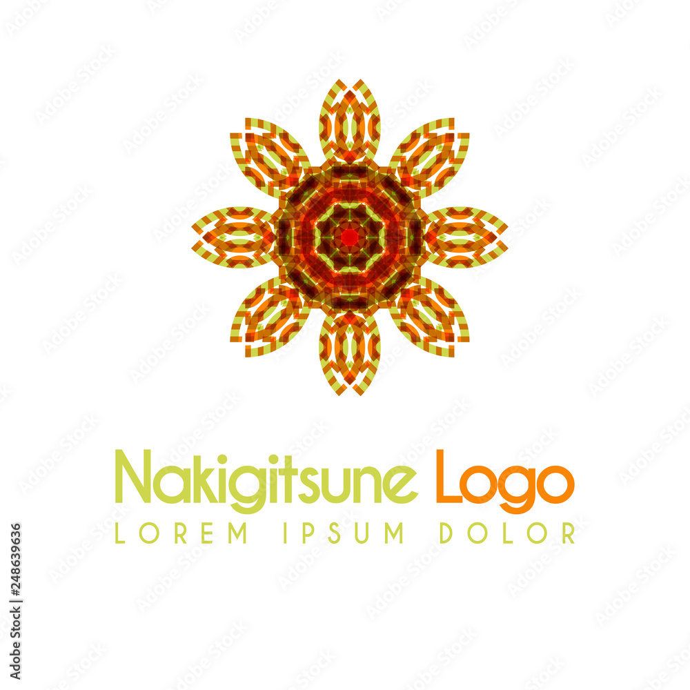 green and yellow flower logos with geometric shapes. for the celebration of religion and architecture of the Middle East. suitable for corporate, business and development interiors green and yellow flower logos with geometric shapes. for the celebration of religion and architecture of the Middle East. suitable for corporate, business and development interiors