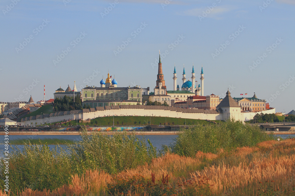Coast, river, Kremlin. Kazan, Russia