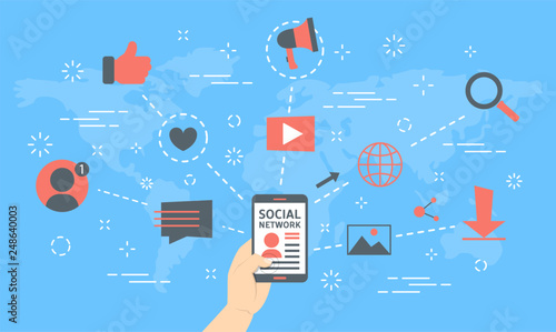 Social network concept