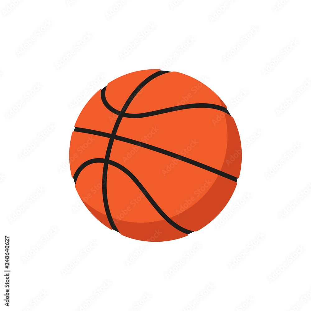 Basketball ball. Vector. 