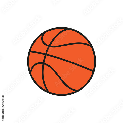 Basketball ball icon. Vector illustration. © nazar12