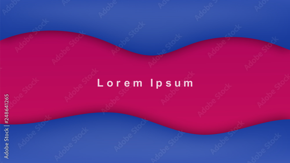 Naklejka premium Abstract Wave Shapes Trendy Gradients. Geometric Background Design Composition For Flyer, Banner, Magazine, Brochure, Website, Cover, Poster, Mobile App. Vector Illustration, Eps 10.