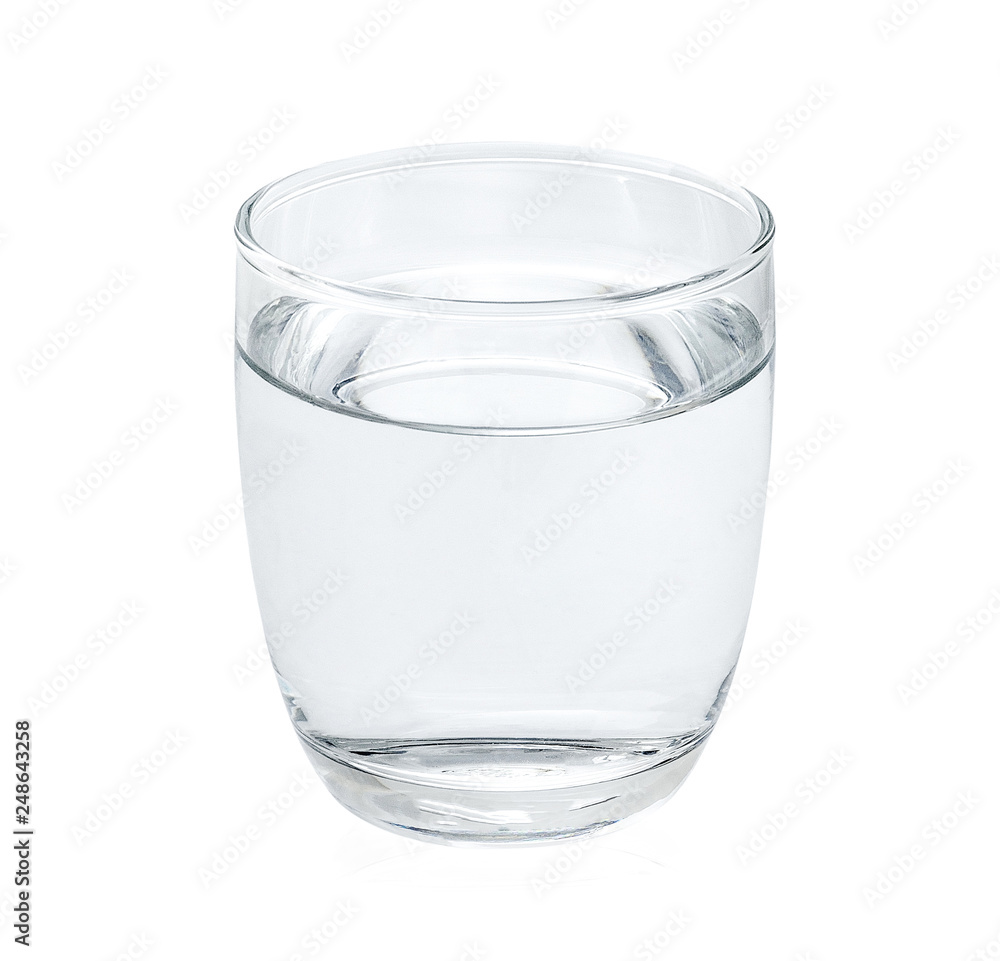 clean water isolated on white background clean water isolated on white background