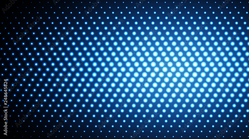 Glowing halftone dots pattern Glowing halftone dots pattern