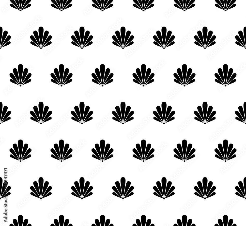 Floral seamless repeating pattern. Vector and illustration