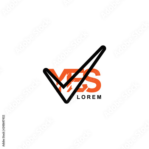 the logo says "yes" with a triangular shape with black and orange. For processional companies & finance, human resource, housing and government divisions. also for digital printing & online business