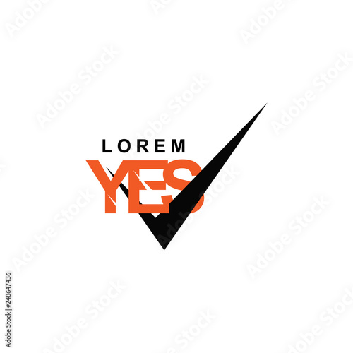 the logo says "yes" with a triangular shape with black and orange. For processional companies & finance, human resource, housing and government divisions. also for digital printing & online business