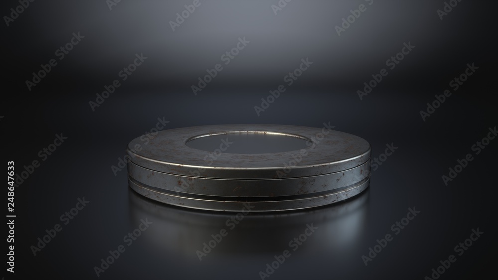 Futuristic Round Pedestal - 3D Rendering Futuristic Round Pedestal - 3D Rendering