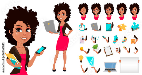 Young African American business woman