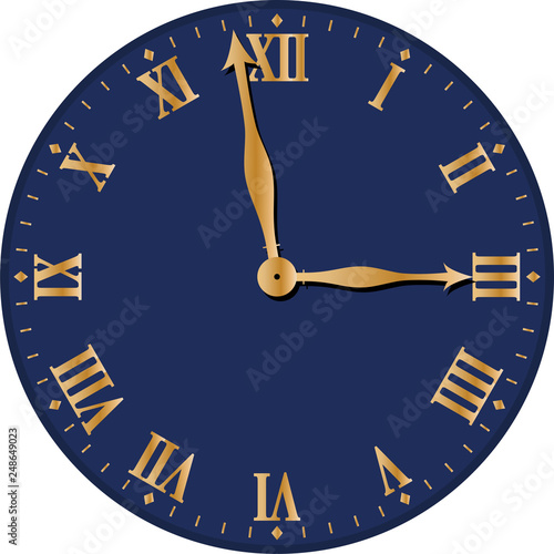 Old Clock Face No Background