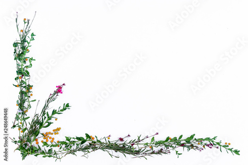 abstract floral background with flowers