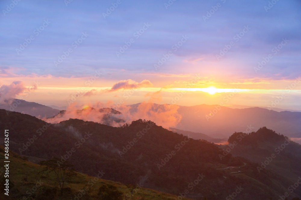 beautiful scene - view point of doi pha tang chiang rai, Thailand. beautiful scene - view point of doi pha tang chiang rai, Thailand.
