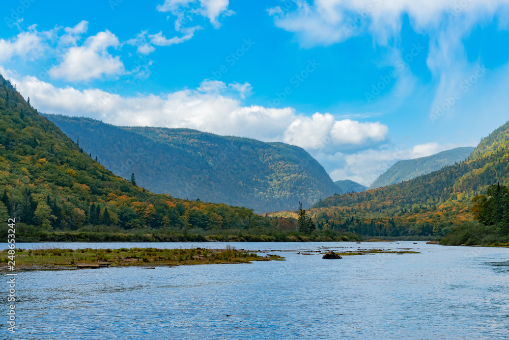 Beautiful fall color of Jacques-Cartier National Park