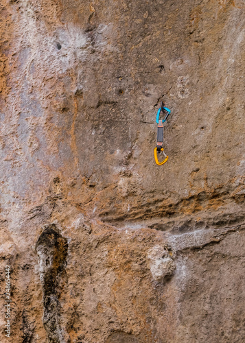 Climbing sports are very popular for tourists on Railay Island, Krabi,Thailand