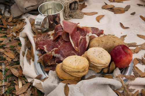 Obraz na plátně Early Settler Traveling Provisions