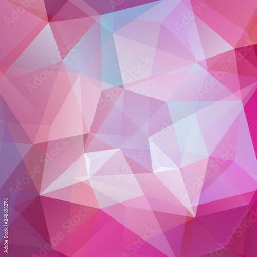 Abstract polygonal vector background. Pink geometric vector illustration. Creative design template.