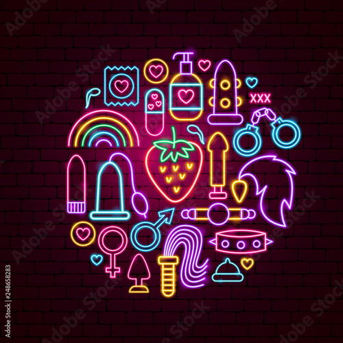 Sex Toys Neon Concept