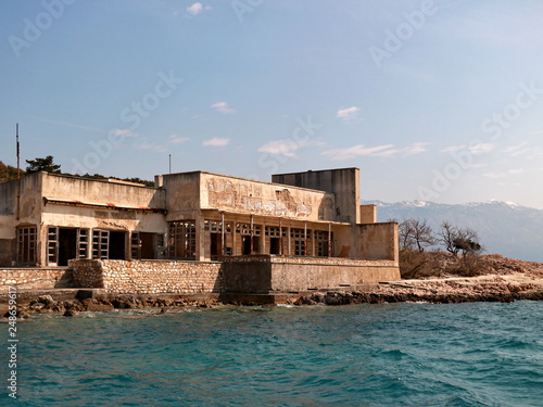 Old building on "Goli otok"(Naked island)