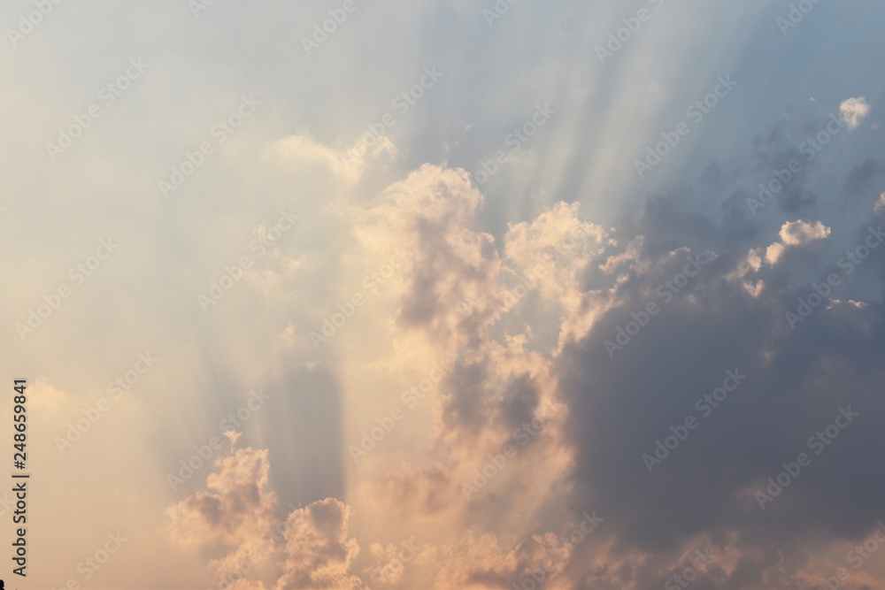 Obraz premium clouds and sun