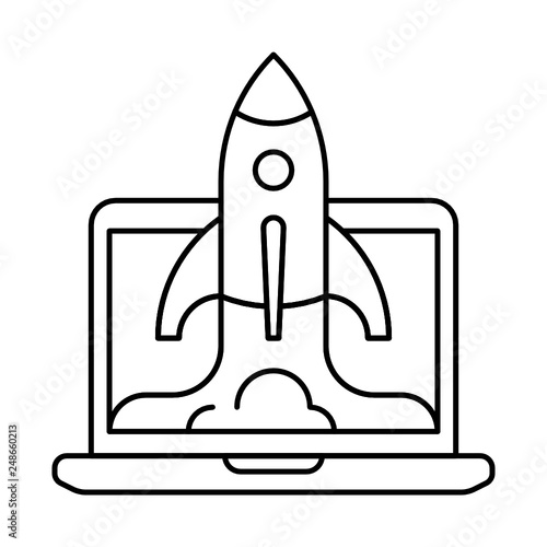 business  finance  marketing  startup  louch  laptop  rocket