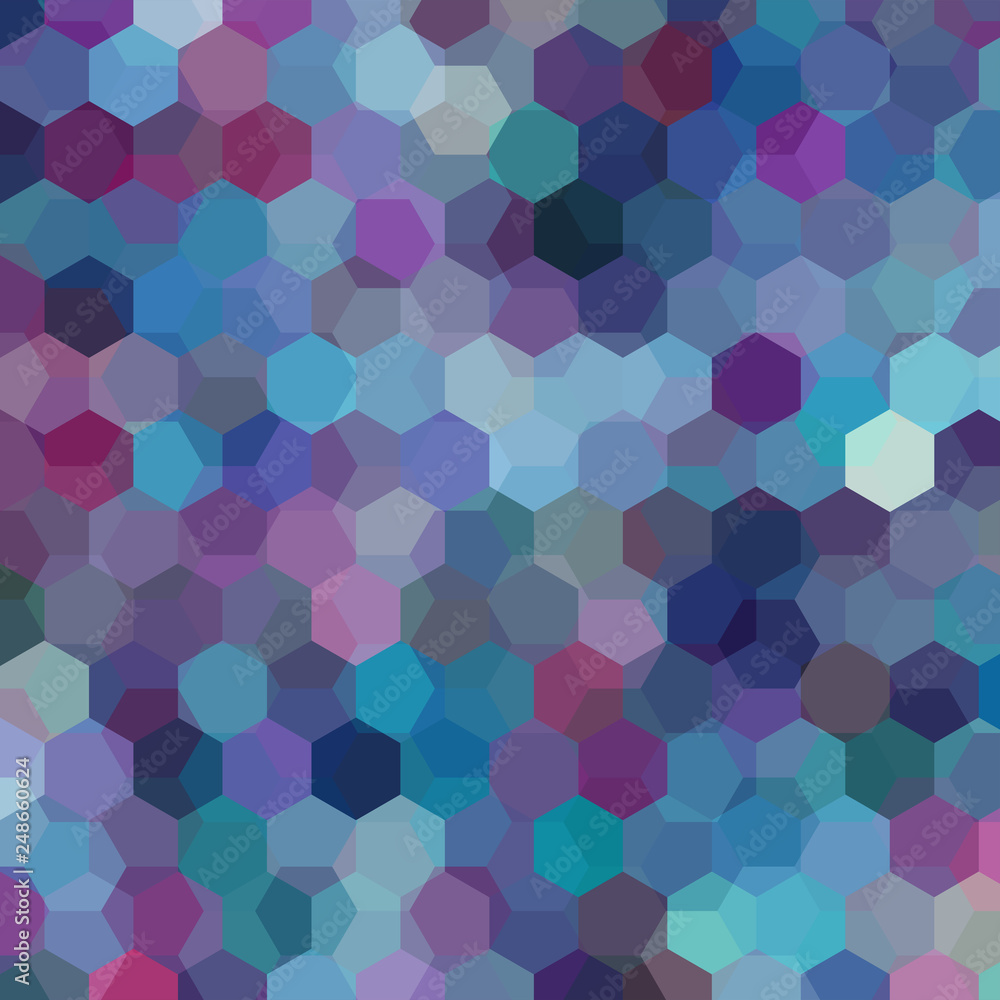 Background made of blue, purple hexagons. Square composition with geometric shapes. Eps 10 Background made of blue, purple hexagons. Square composition with geometric shapes. Eps 10