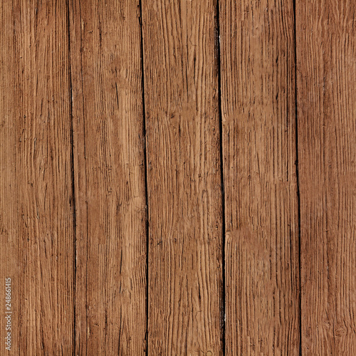 Old floor Board with shabby brown paint for the design