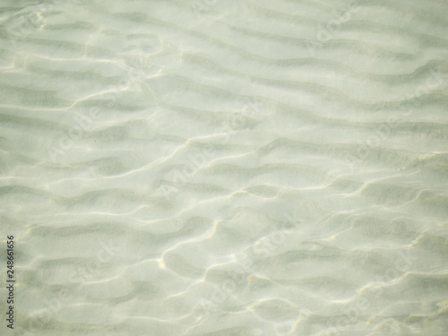 underwater white sand