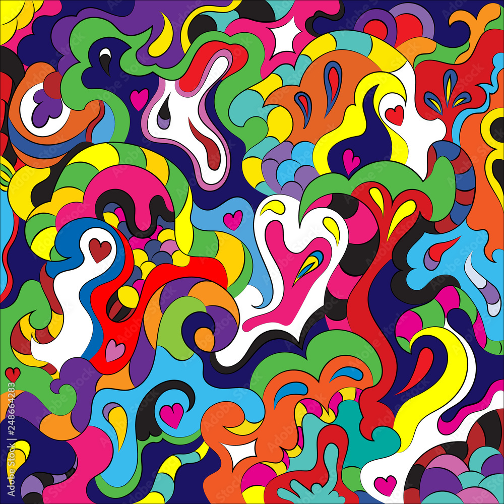 Abstract heart to the day of Saint Valentine. Declaration of love Abstract heart to the day of Saint Valentine. Declaration of love