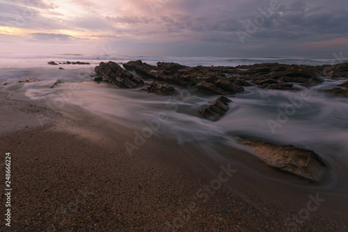 Sunset from Bidart's beach next to Biarritz at the North Basque Country. 