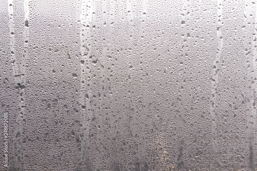 Water drops on window after rain natural texture as background