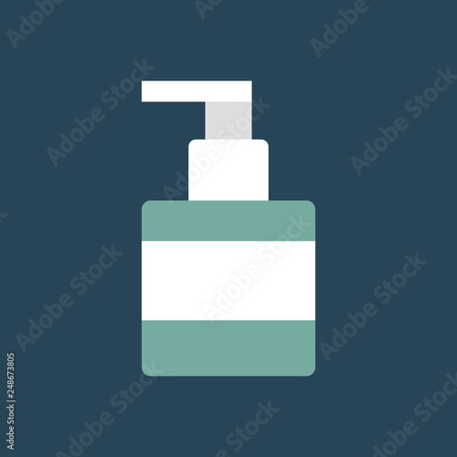 Silhouette icon liquid soap