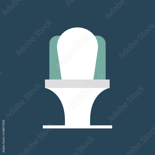 Silhouette icon toilet