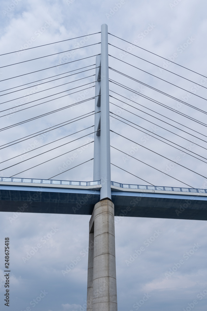 Strelasund Crossing Bridge in city Stralsund, Germany Strelasund Crossing Bridge in city Stralsund, Germany