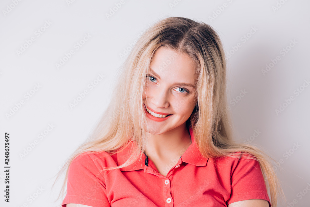 Woman portrait. Beautiful girl with blue eyes. Woman portrait. Beautiful girl with blue eyes.