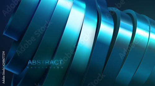 Fototapeta Naklejka Na Ścianę i Meble -  Sliced wavy surface.