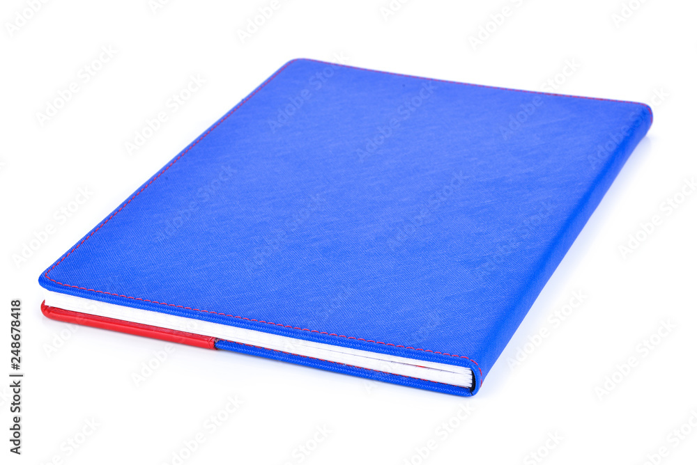 blue book isolated on white background blue book isolated on white background