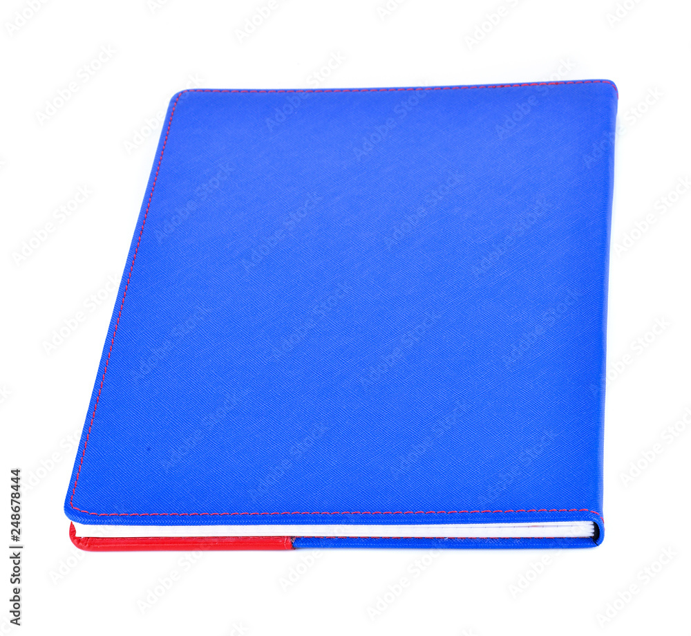 Blue book isolated on white background Blue book isolated on white background