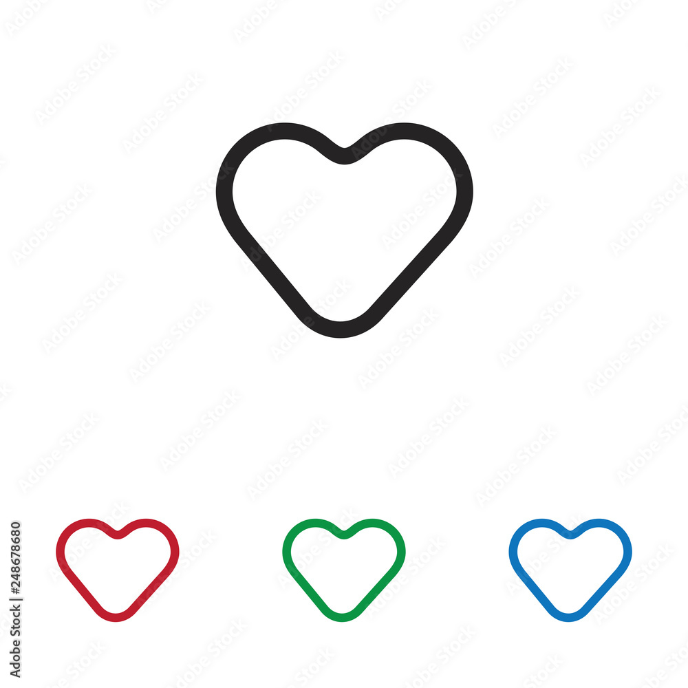 Heart vector icon