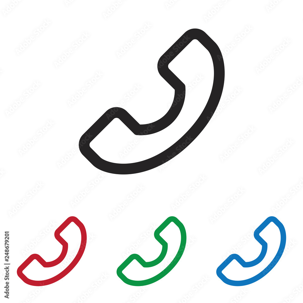 Phone call vector icon Phone call vector icon